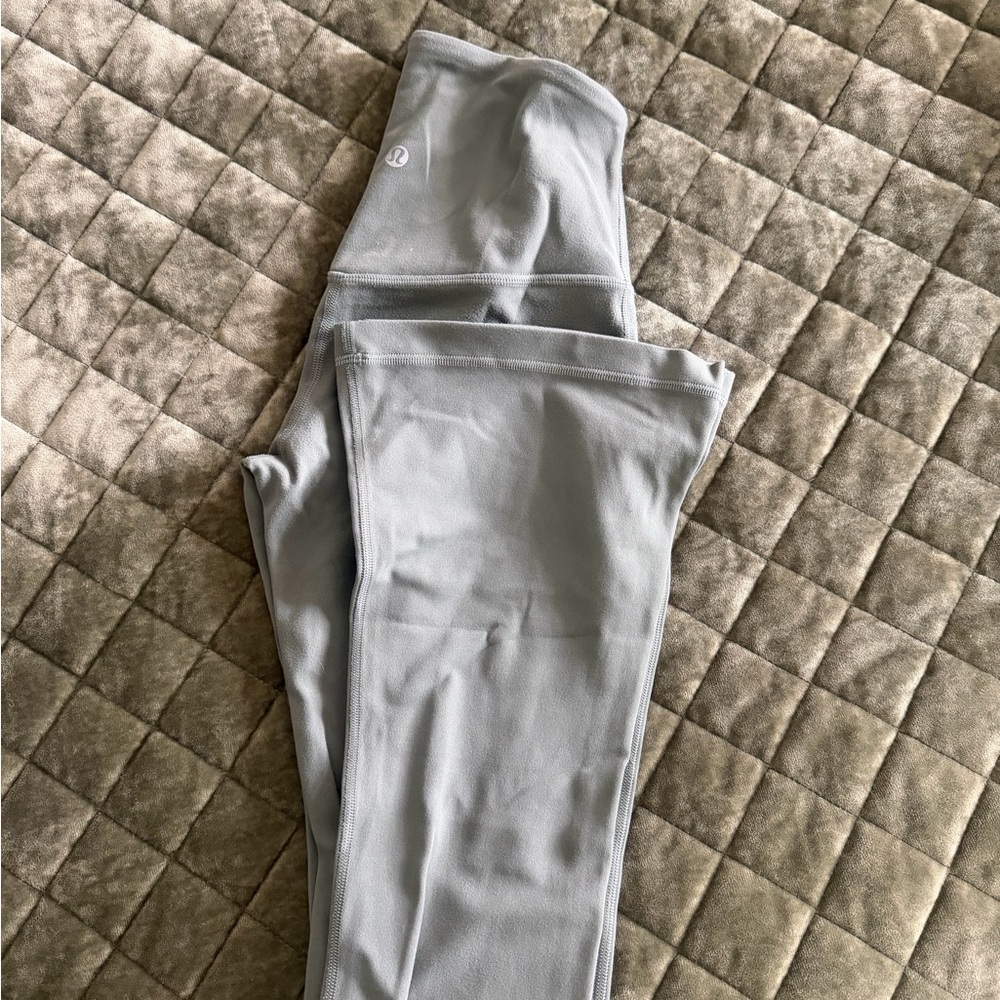 Lululemon mini flare leggings sage green